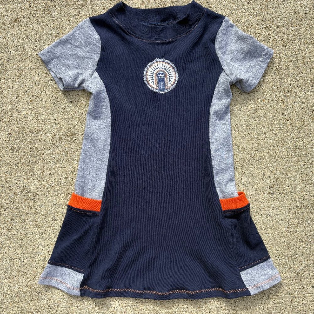 University of Illinois Fighting Illini handmade toddler 3t tunic t shirt dress